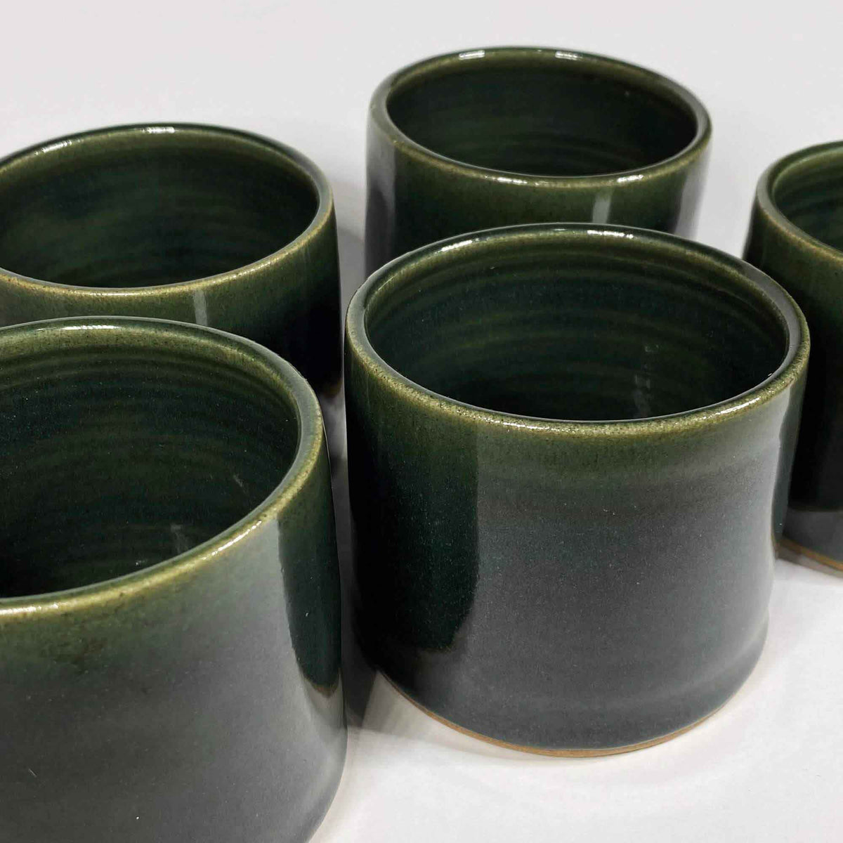 Handmade Mini Plant Pot - Green