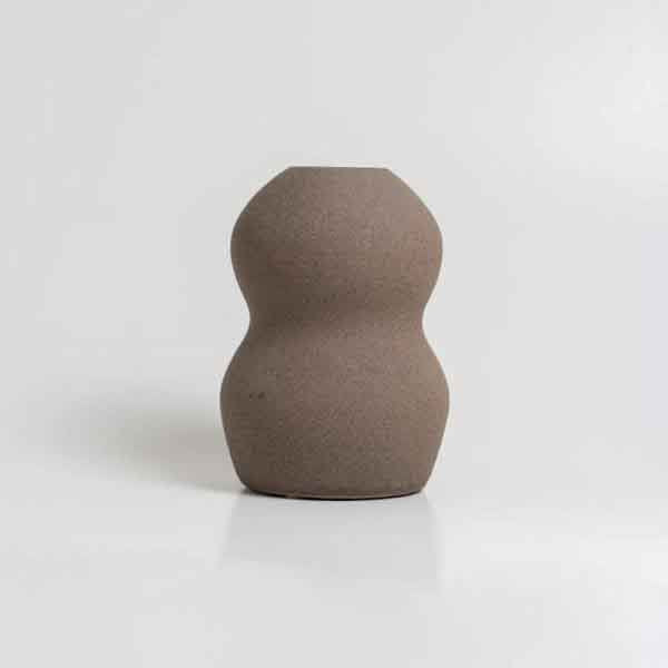 Palus Glazed Brown Vase - Handmade - Ceramic