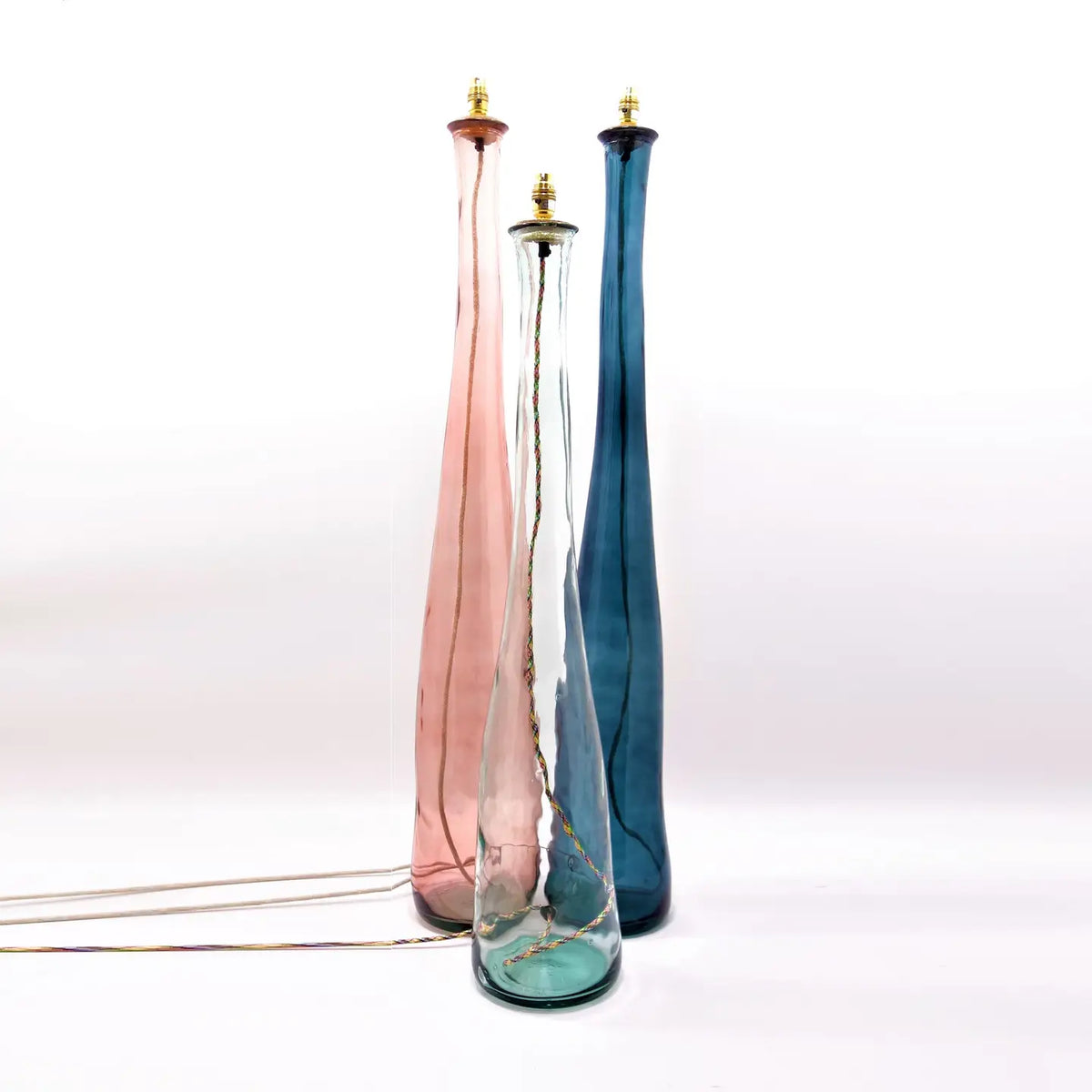 Pink Jarron Blues Glass Floor Lamp