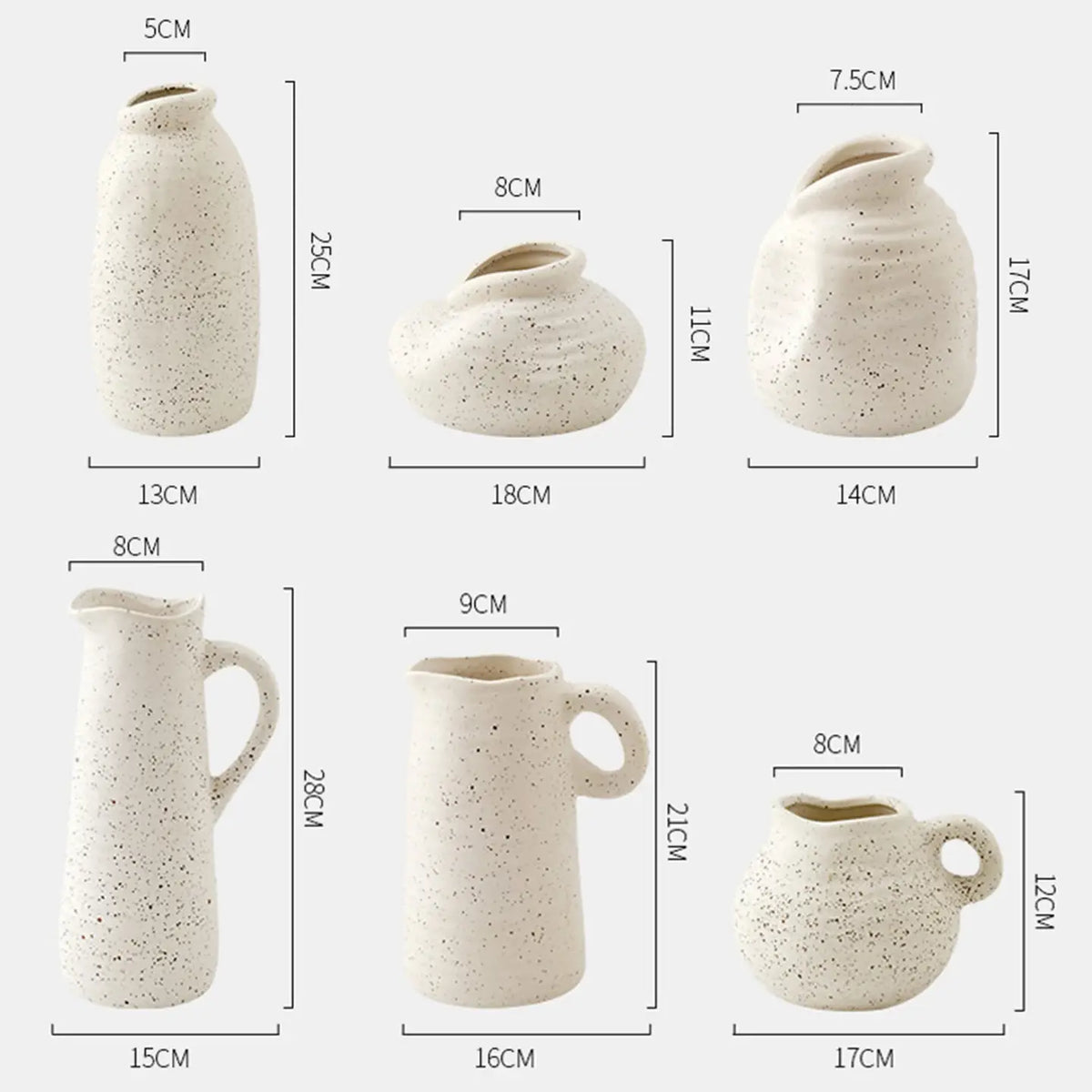Simple Ceramic Flower Vases
