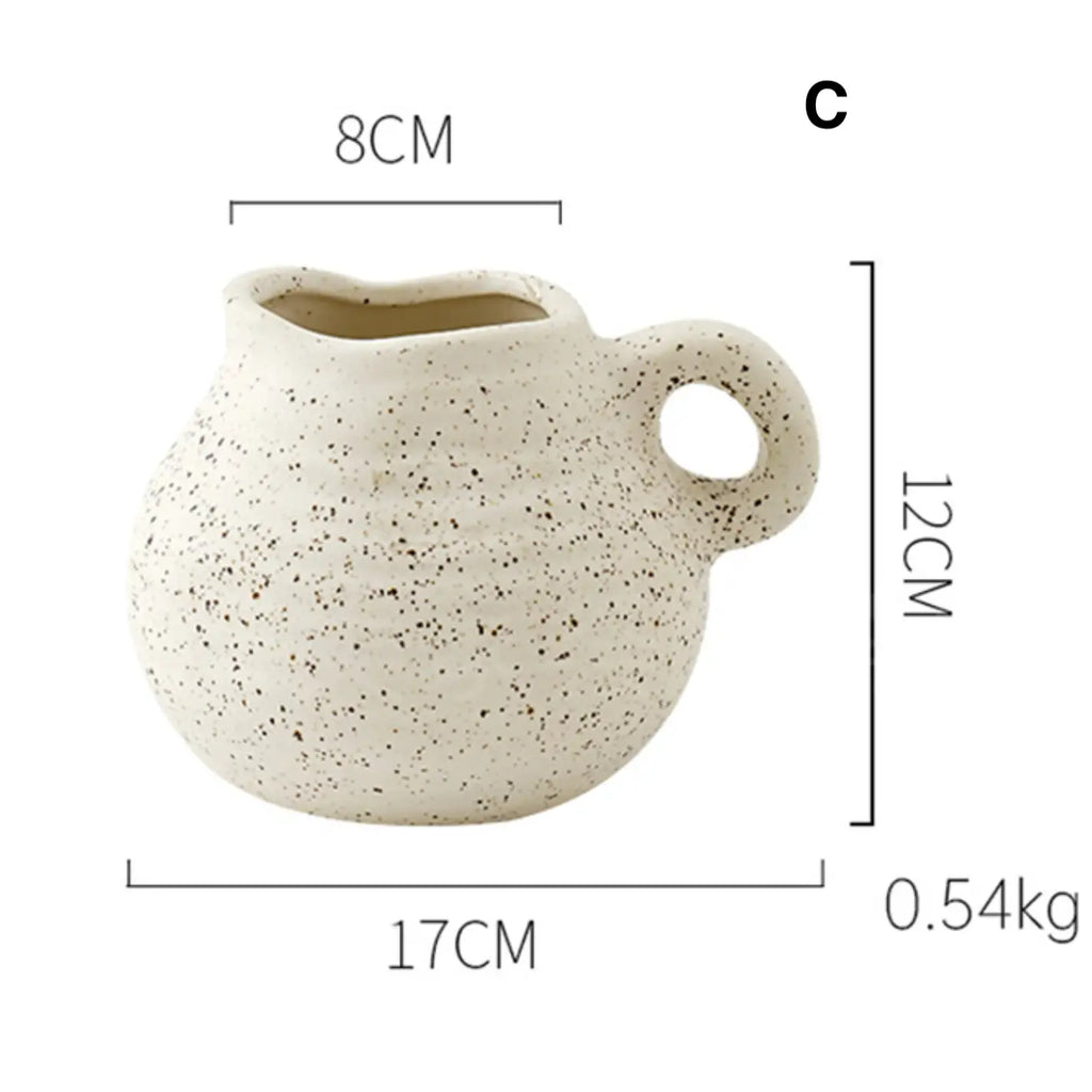 Simple Ceramic Flower Vases - C