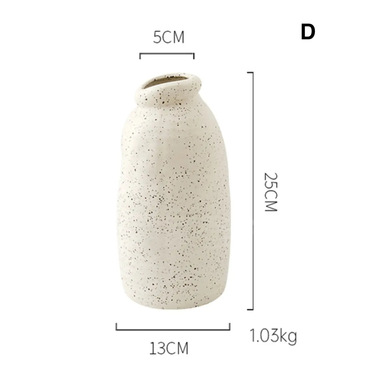 Simple Ceramic Flower Vases - D
