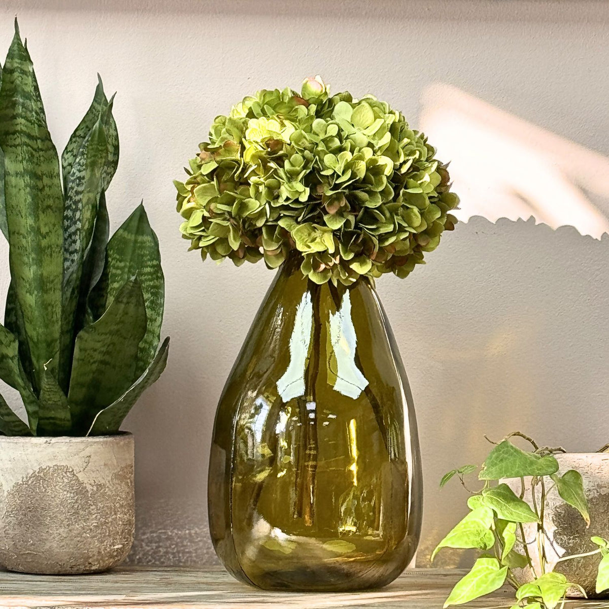 Simplicity Blown Recycled Glass Vase