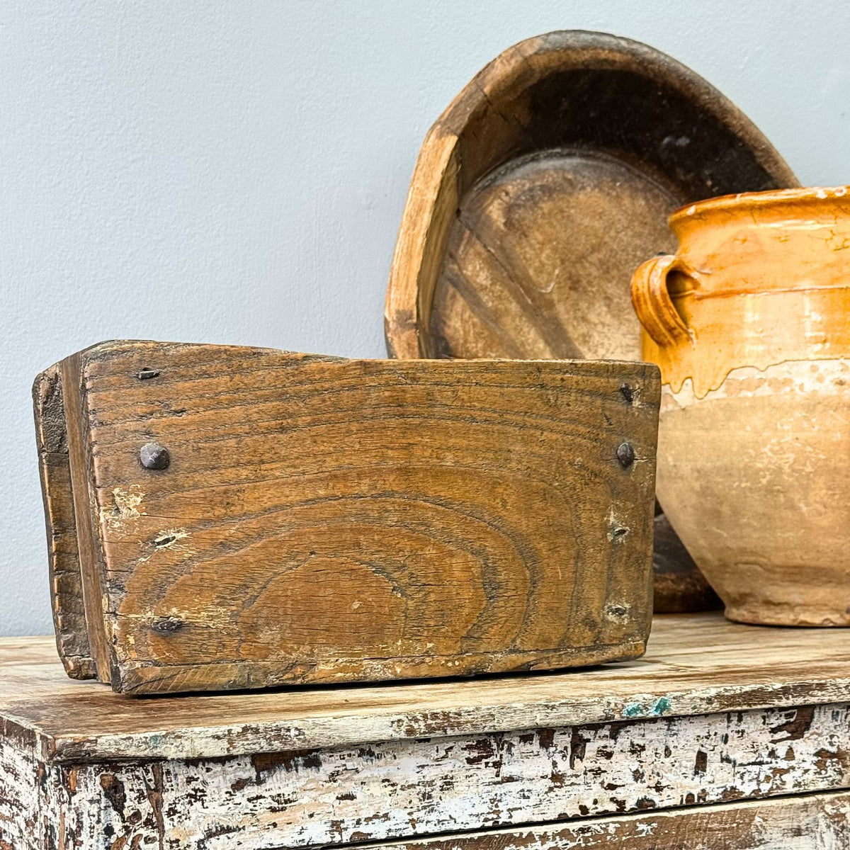 Vintage Hardwood Pot