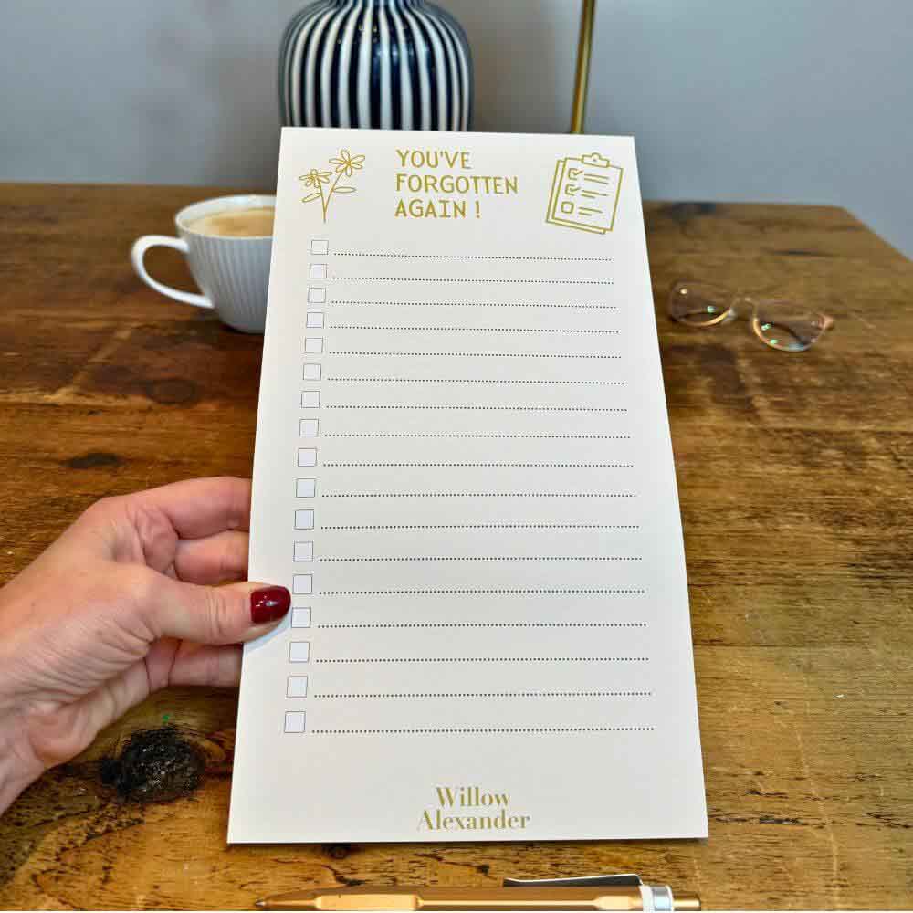 100% Recycled Paper Shopping List