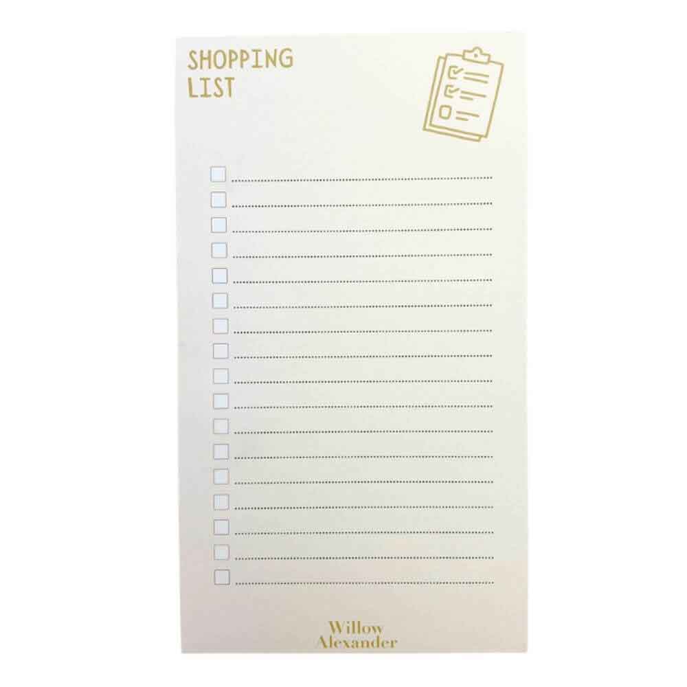 100% Recycled Paper Shopping List
