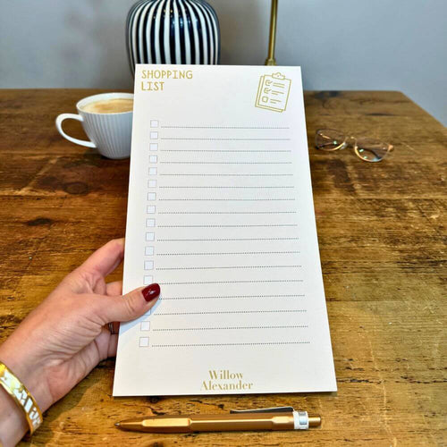 100% Recycled Paper Shopping List