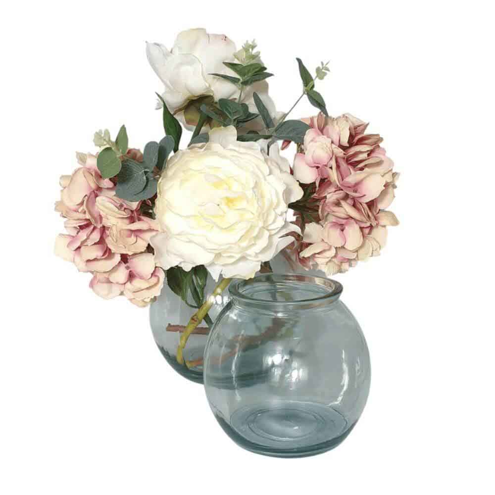 Clear Recycled Glass Fishbowl Vase