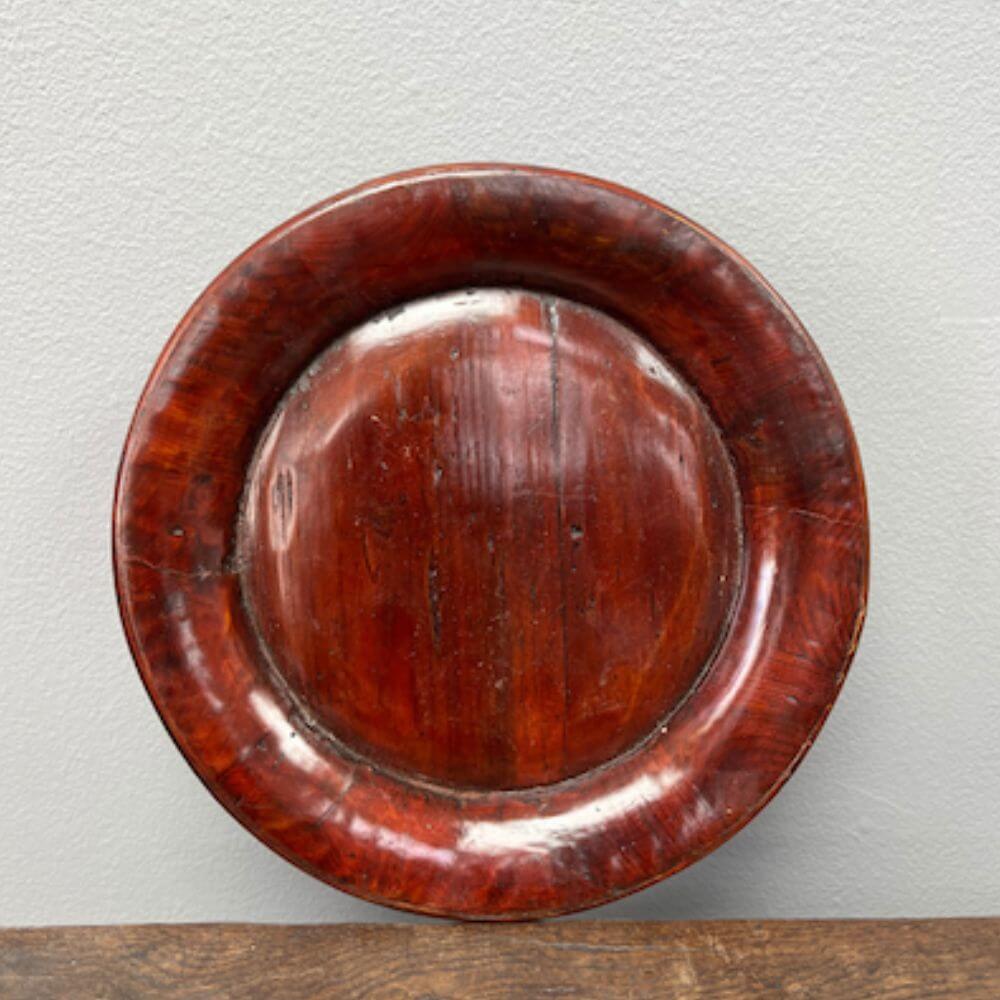 Vintage Chinese Bamboo Plate Set