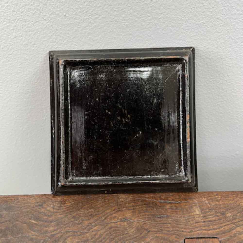 Vintage Chinese Bamboo Square Plate Set