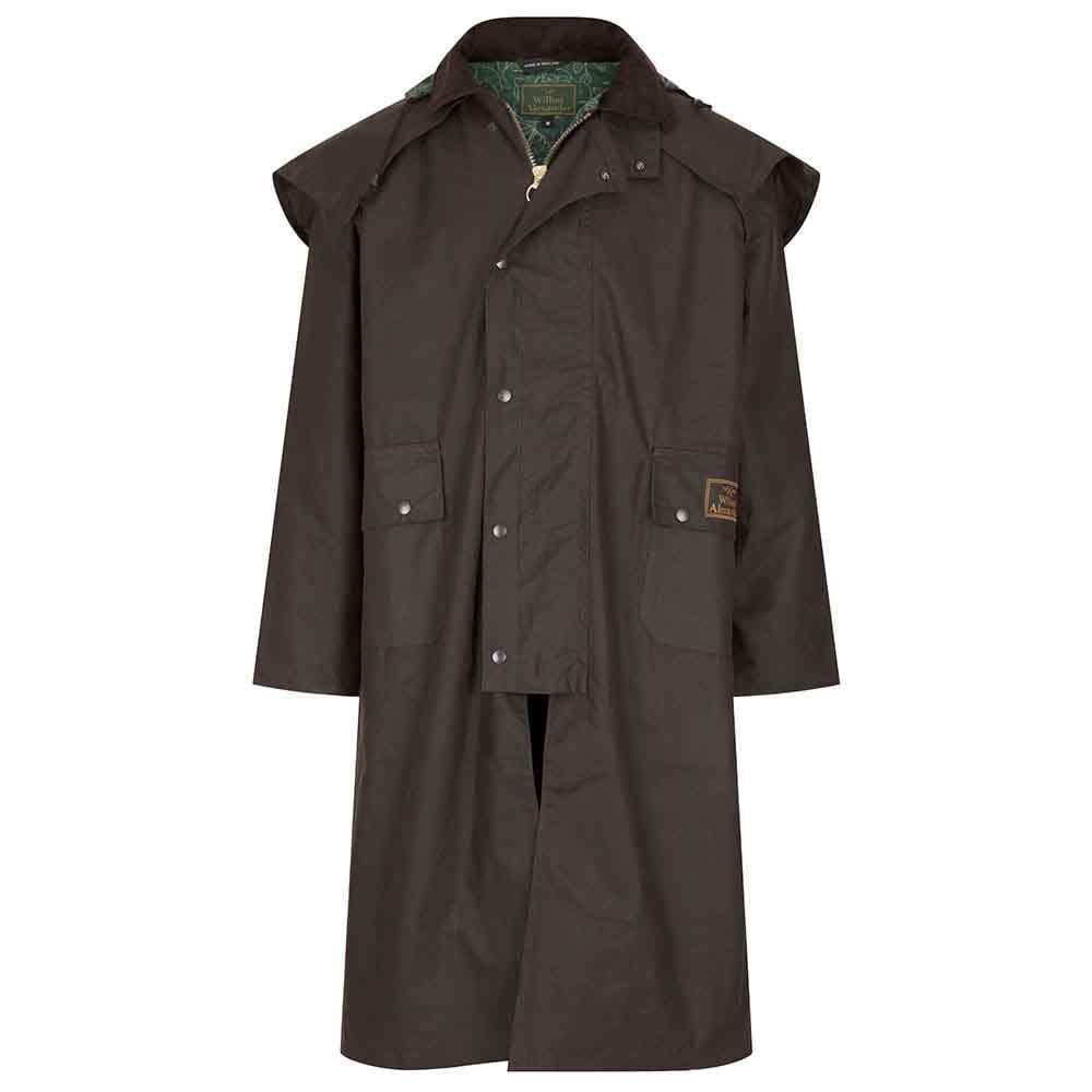 Unisex Wax Stockman Coat with Hood