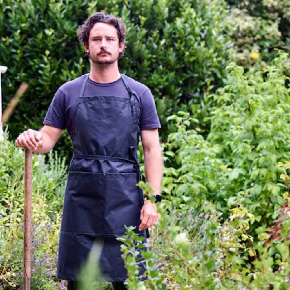 Waxed Cotton Full Bib Apron