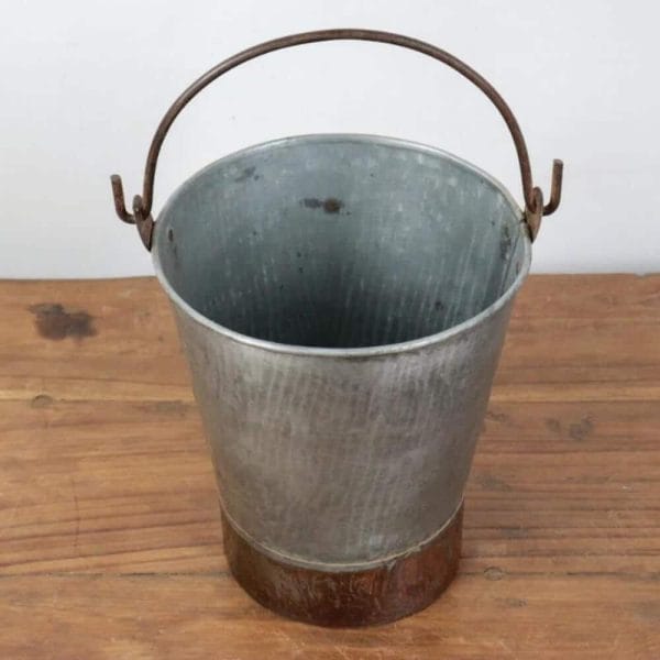 Small Vintage Metal Bucket