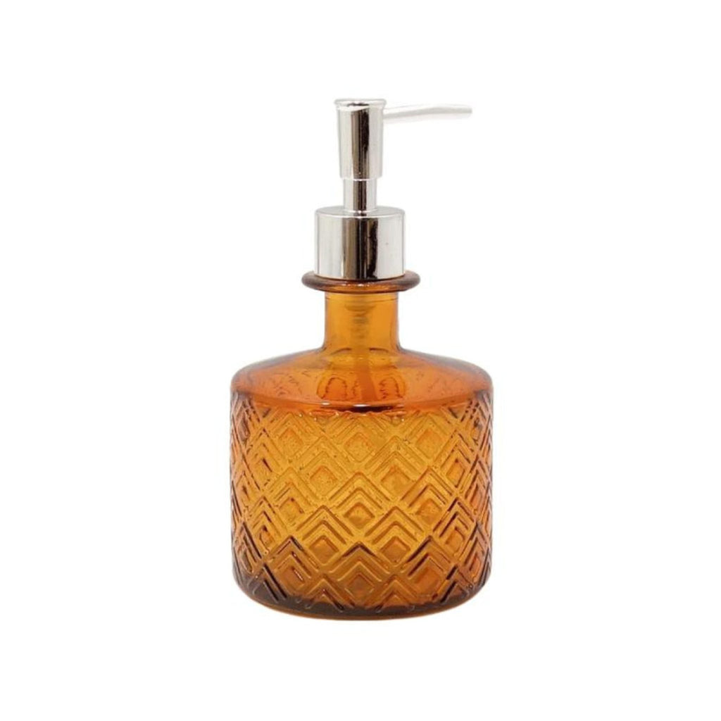 Recycled Glass Bathroom Accessory Set - Amber