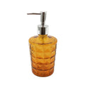 Tall Recycled Glass Soap Dispenser - Amber