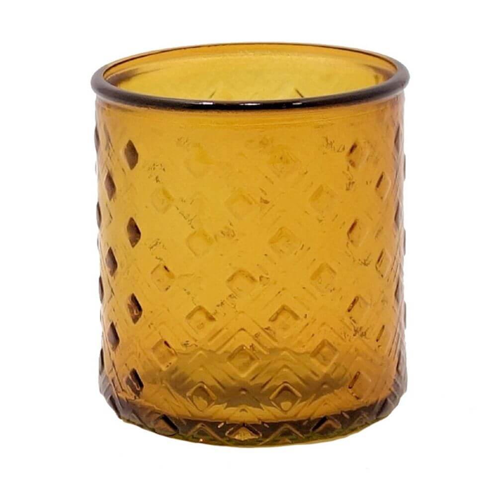 Recycled Glass Bathroom Tumbler - Amber