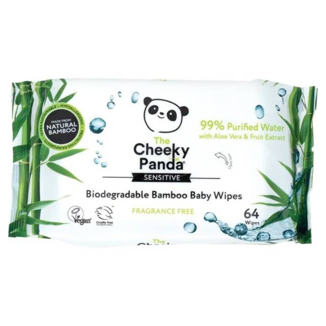 bamboo baby wipes from cheeky panda biodegradable