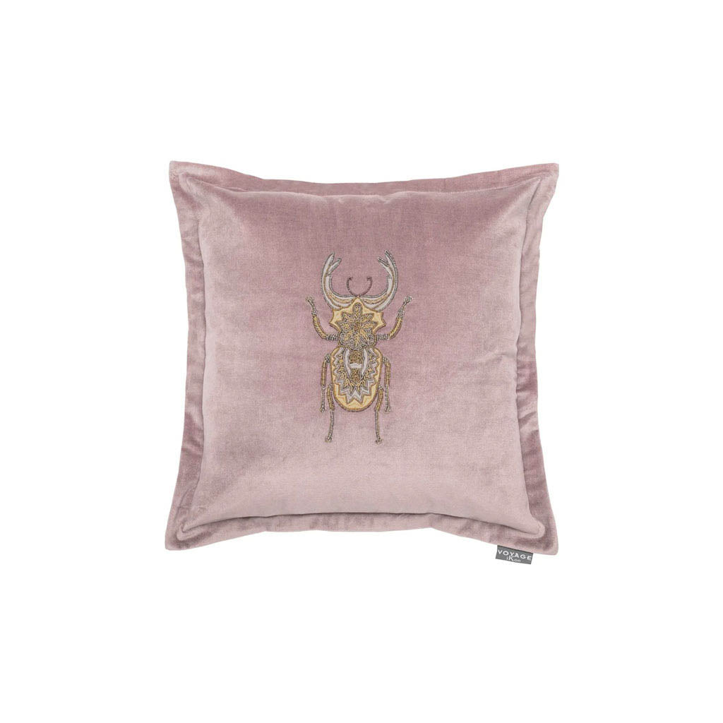 Bellatrix Embroidered Cushion Cover - Heather