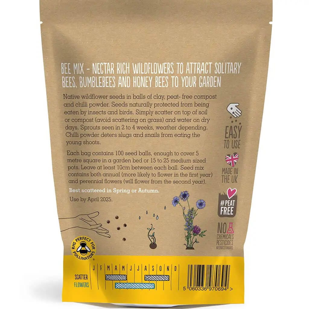 Seedball Wildflower Grab Bags - Bee Mix