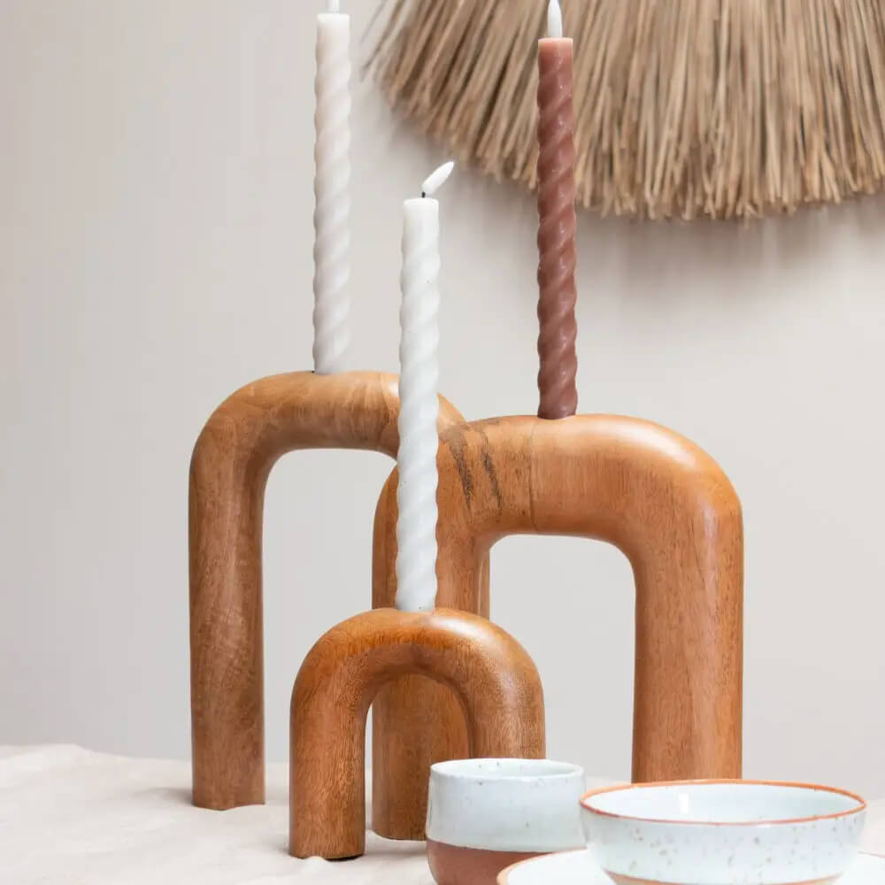 Flow S Wooden Vase