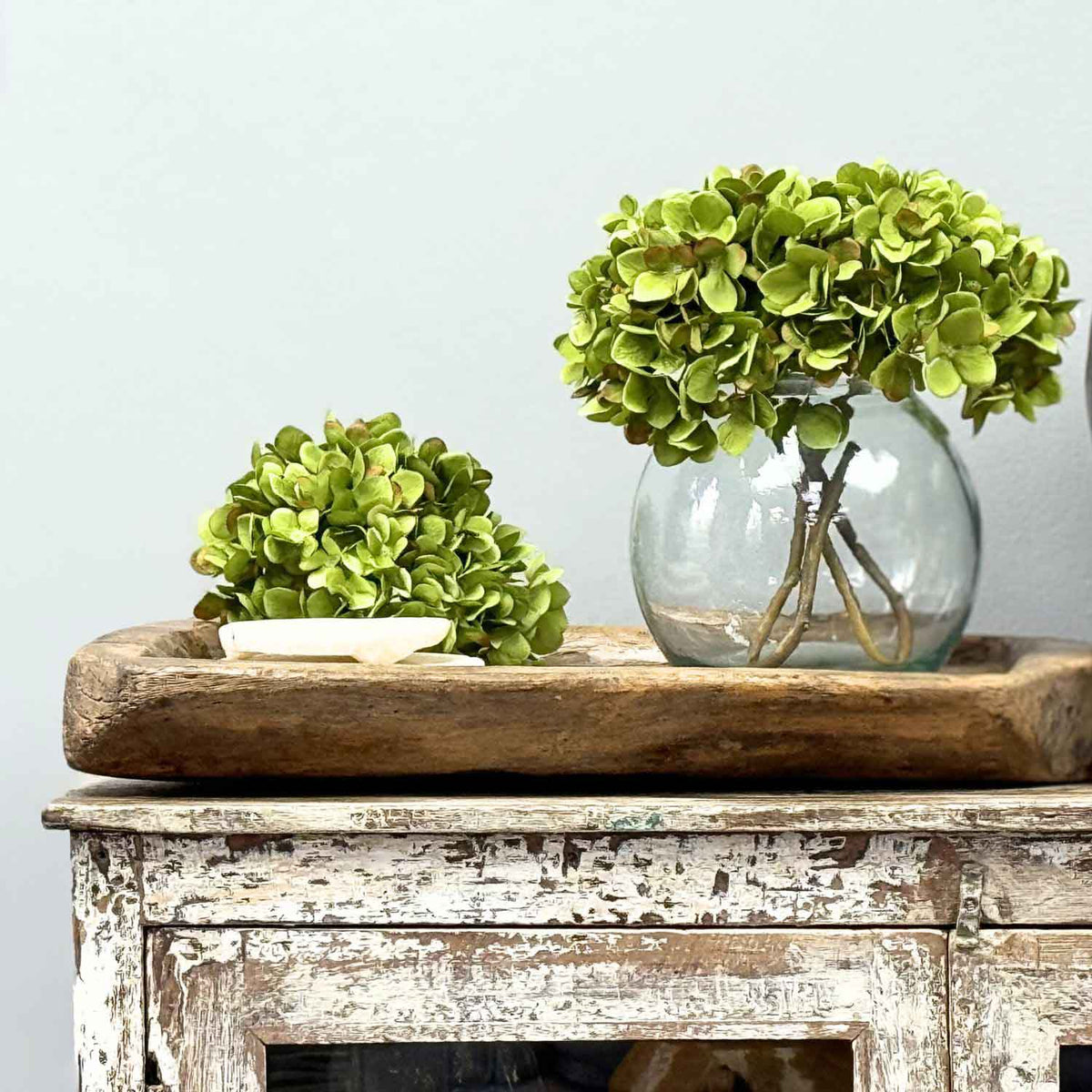 Clear Recycled Glass Fishbowl Vase