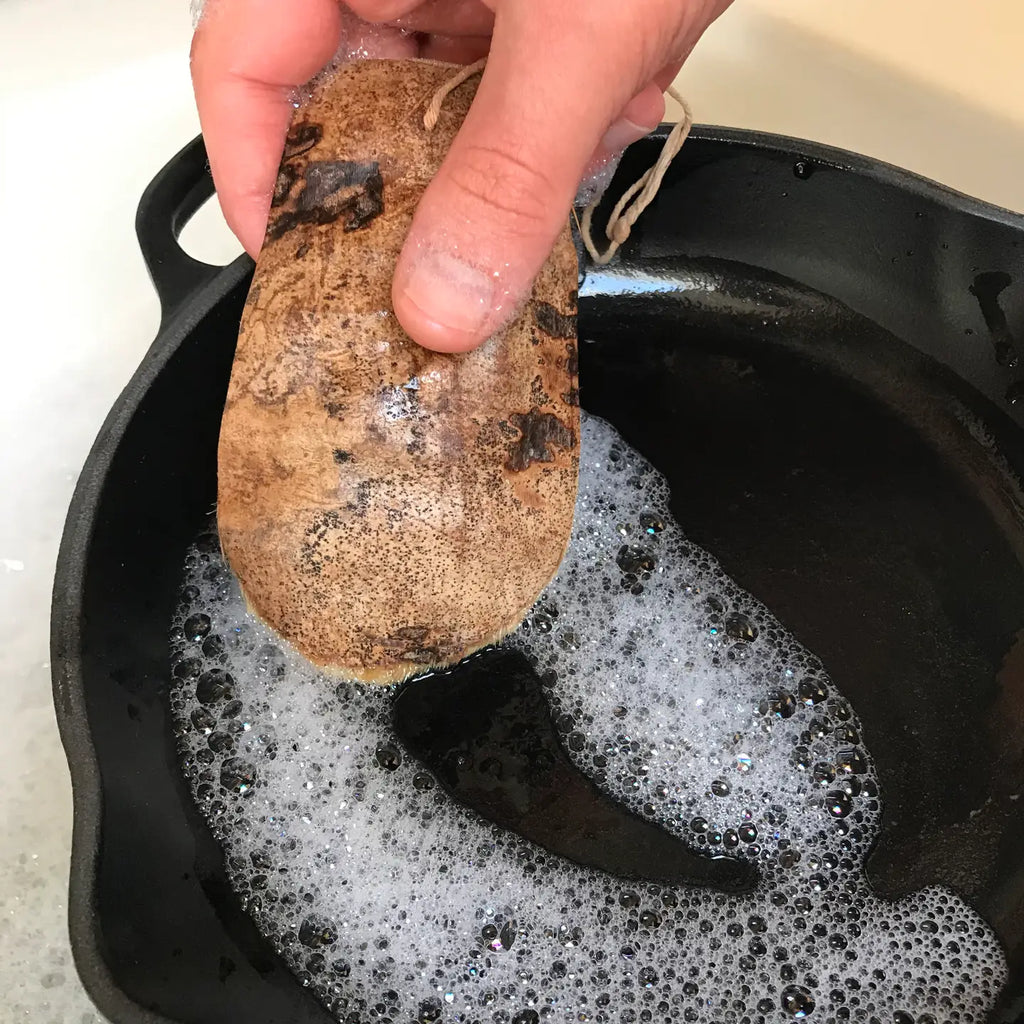 Washing-Up Scraper | Coconut Husk For Pans