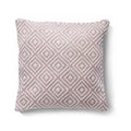 Hug Rug Woven Diamond Cushion - Rose