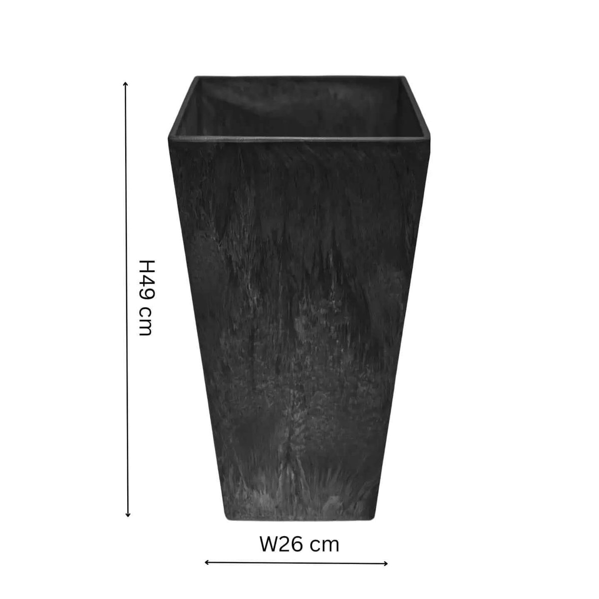Artstone Vase - Black