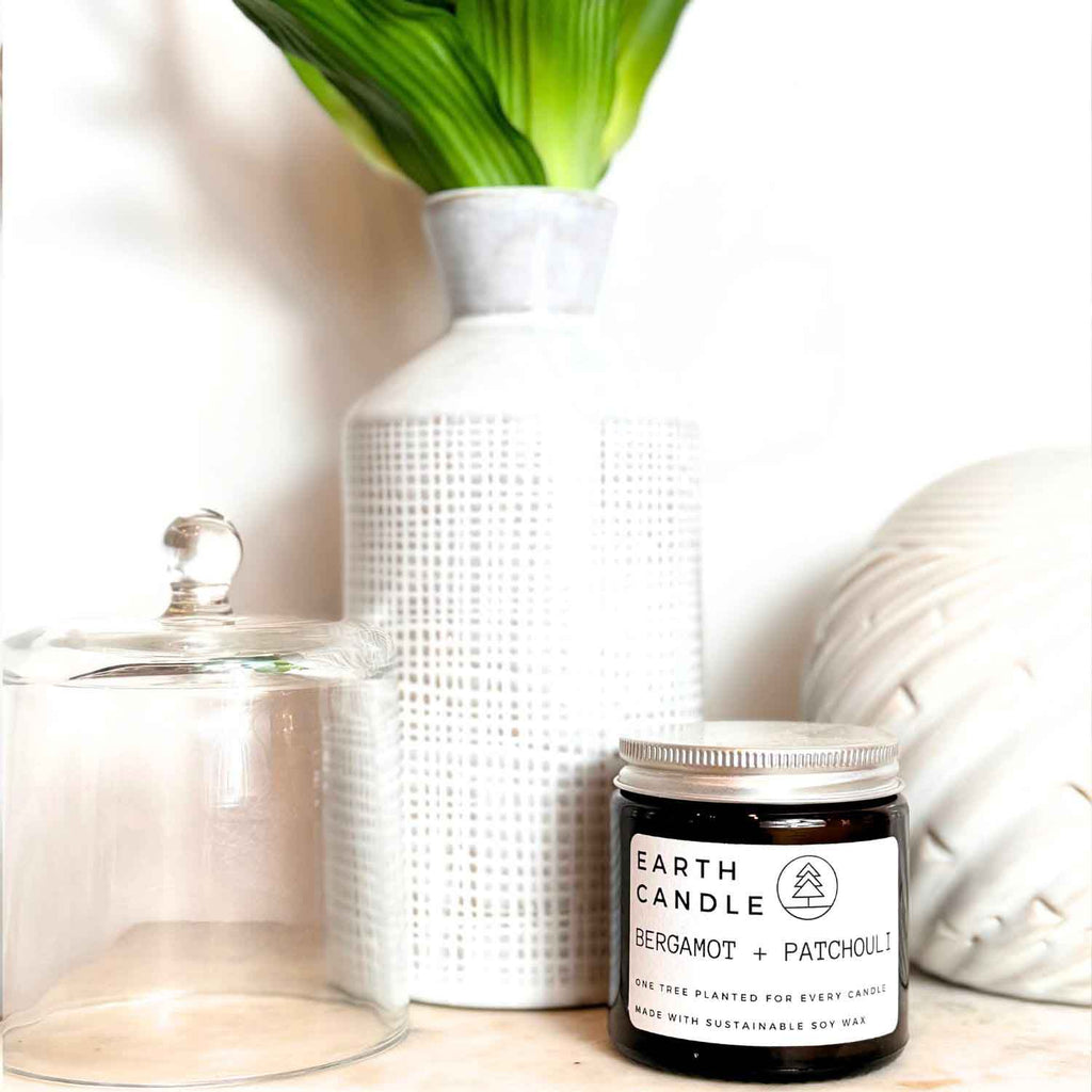 Bergamot + Patchouli Soy Wax Eco Candle