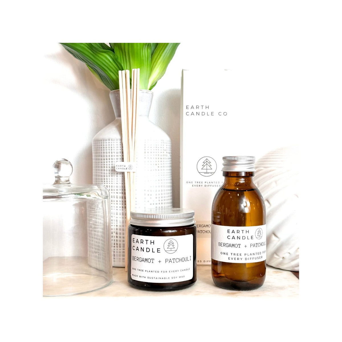 Bergamot + Patchouli Home Fragrance Set