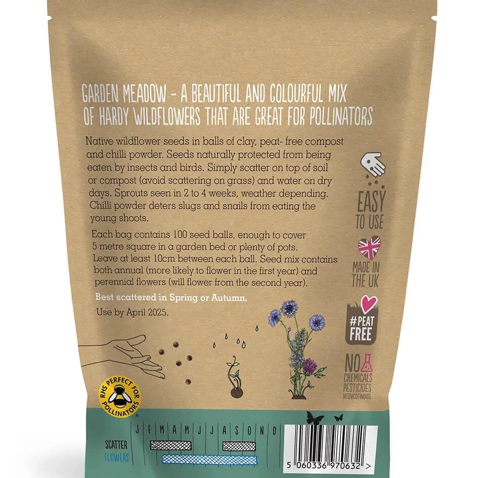 Seedball Wildflower Grab Bags - Garden Meadow Mix