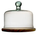 Glass Dome with Wooden Base