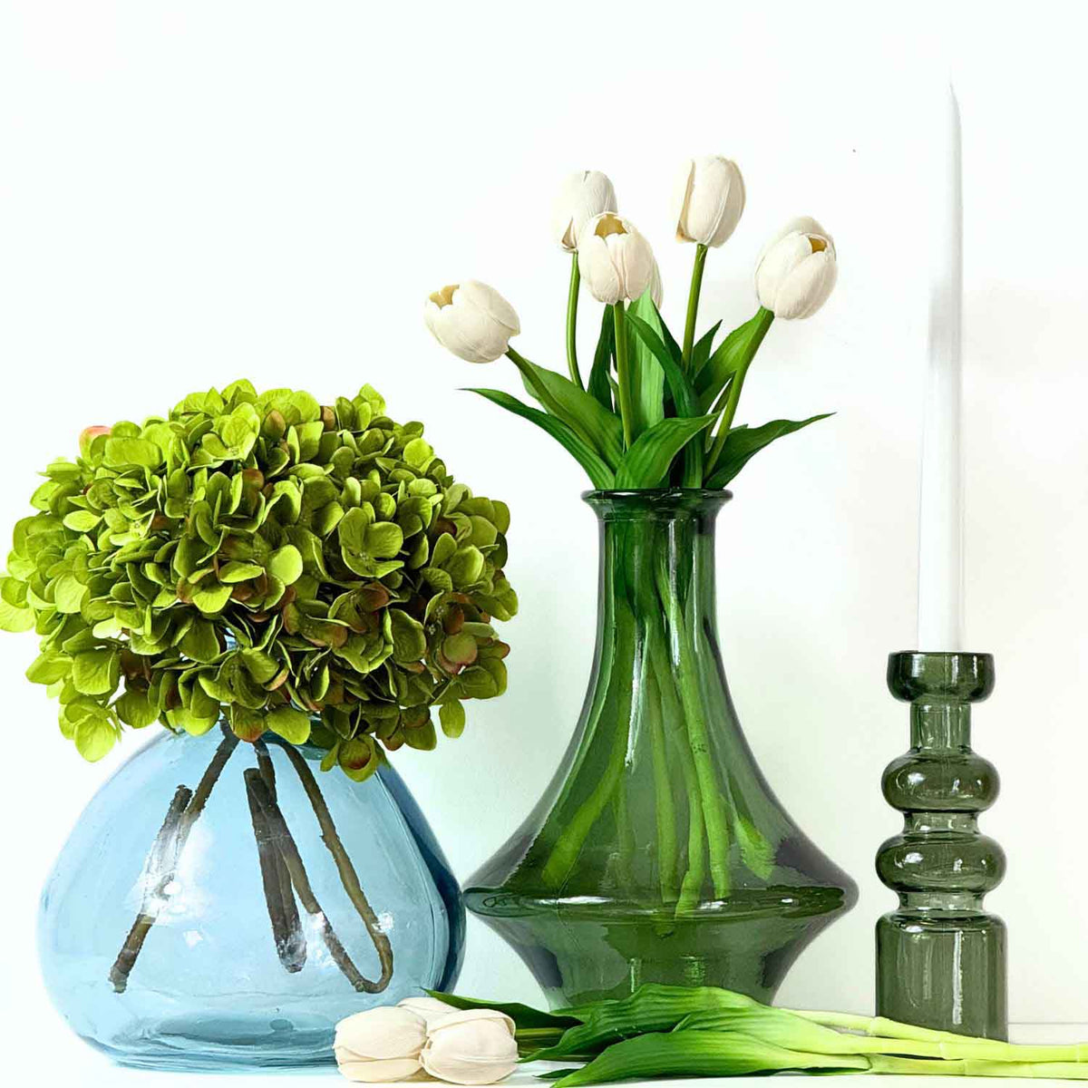 Moss Green Duo Candlestick