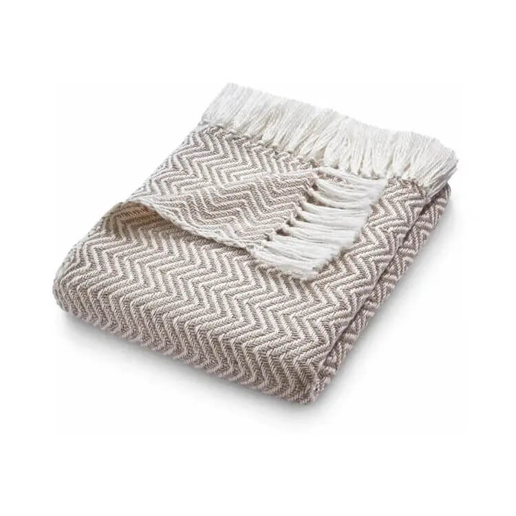 Hug Rug Woven Diamond Throw - Throw Natural