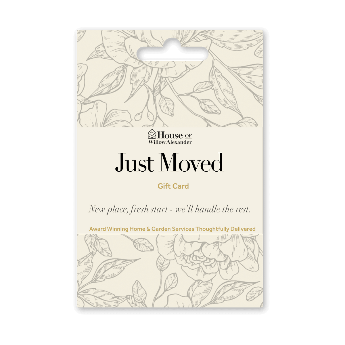 Just Moved Gift Card