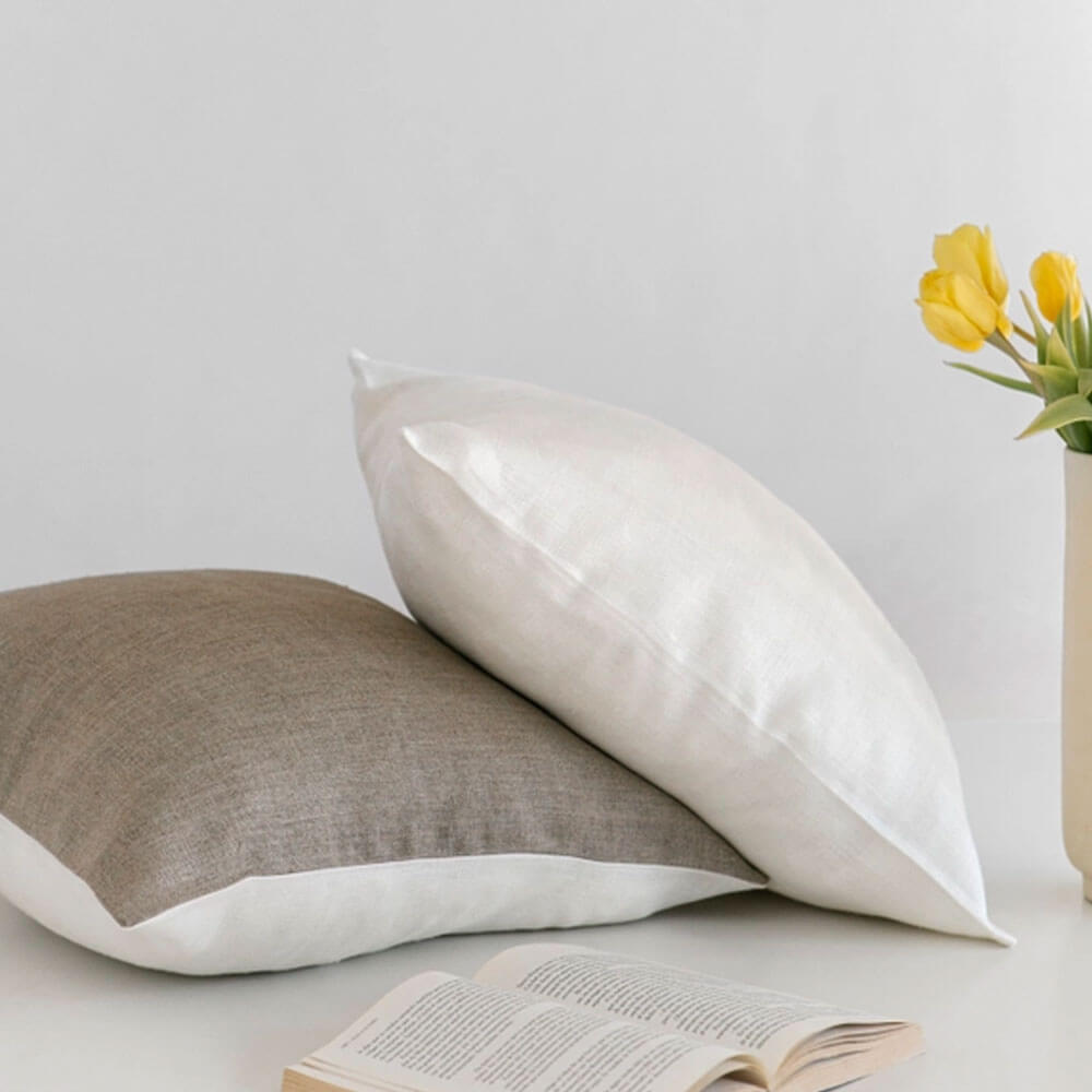 Linen Cushion Cover - White