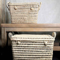 Palm Leaf Wicker Storage Chest - Extra Large