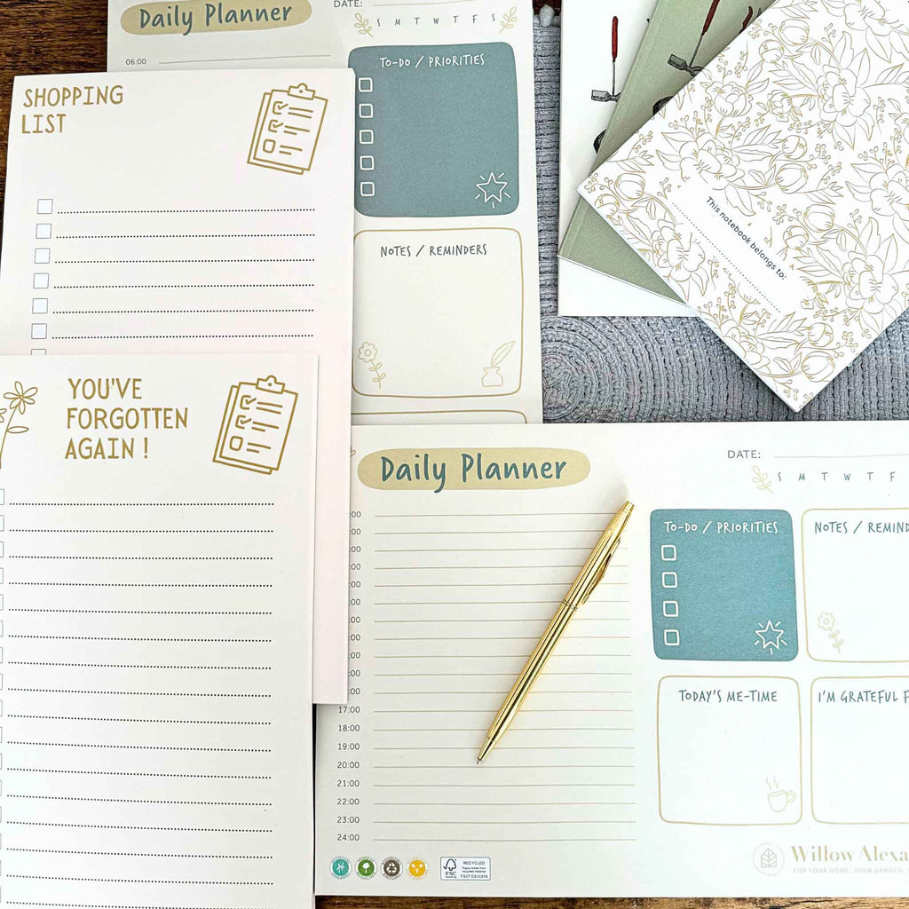 100% Recycled Paper Shopping List