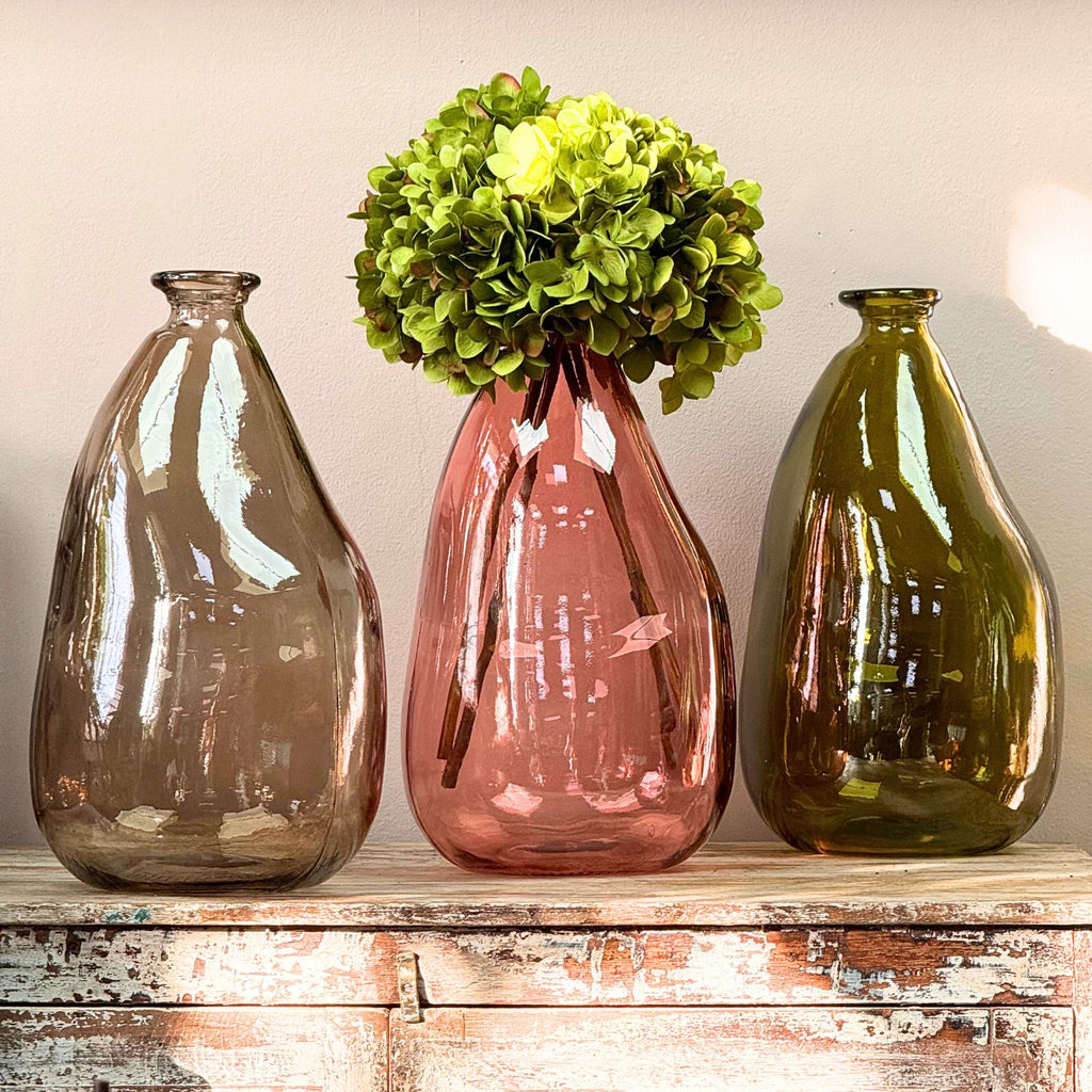 Simplicity Blown Recycled Glass Vase