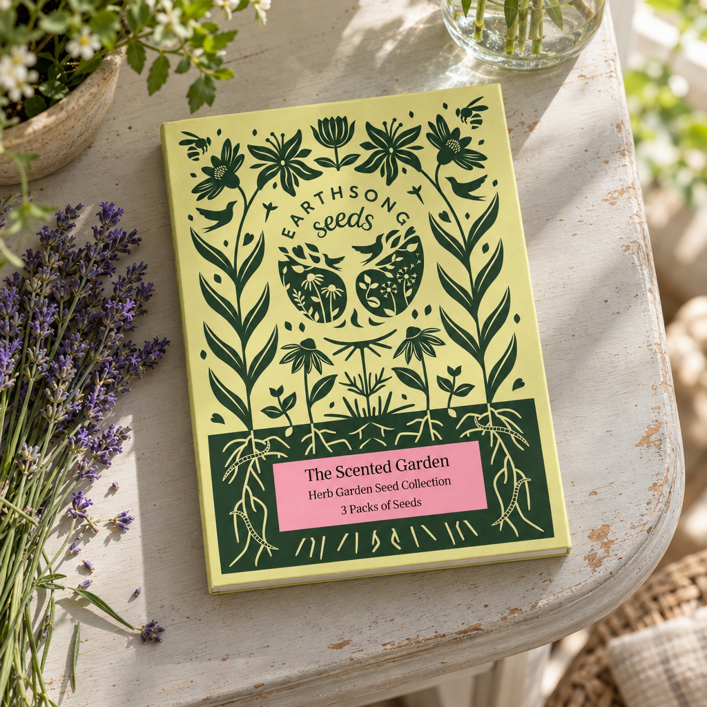 Earthsong The Scented Garden seed collection box with lavender