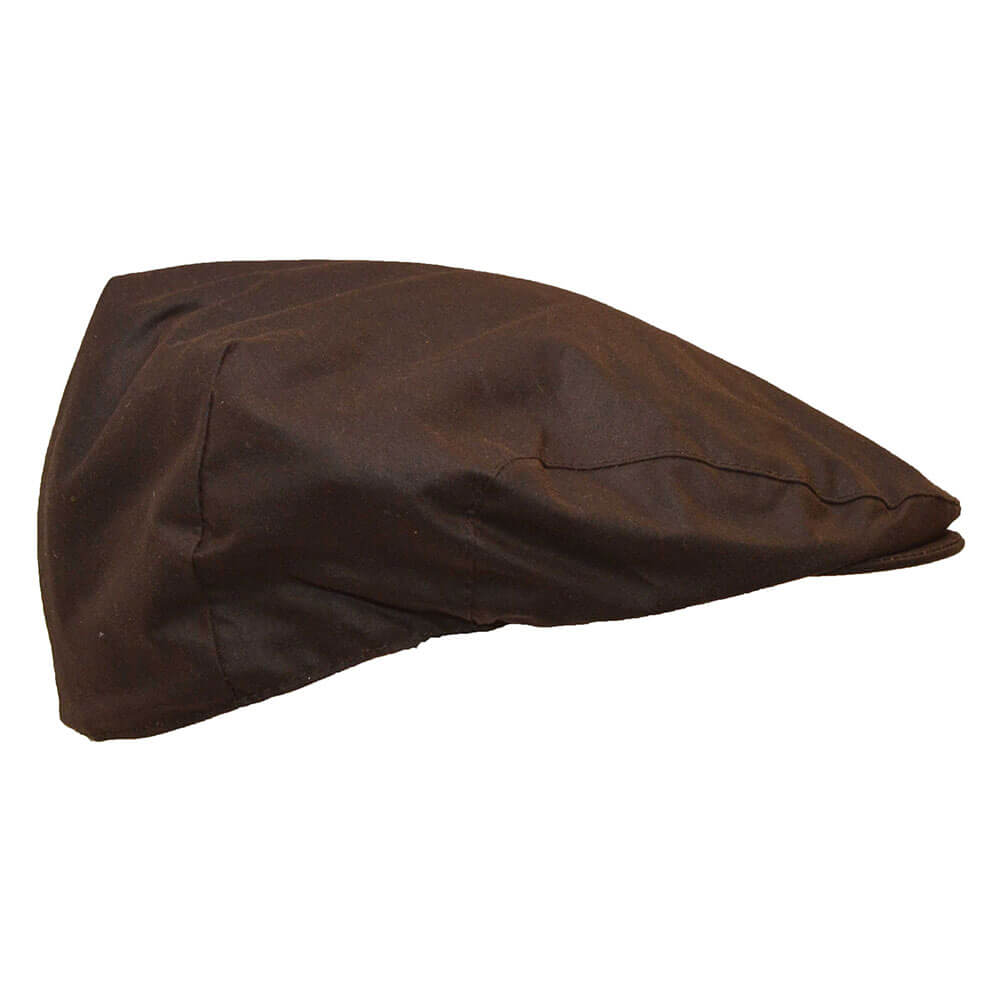 Unisex Wax Flat Cap - Extra Large