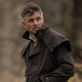 Unisex Wax Stockman Coat with Hood - Extra Extra Large