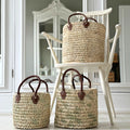 Wicker Straw Beach Bag - Large