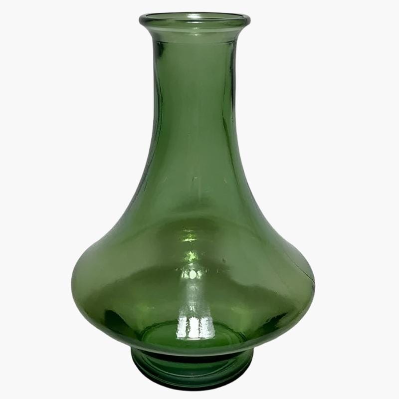 Recycled Glass Tajine Vase - Green